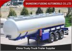 3 Axles 42 CBM Fuel Tanker Semi Trailer FUWA axles diesel tanker trailer for
