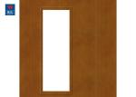 Emergency Exit Glass Fire Rated Double Leaf Wooden Door