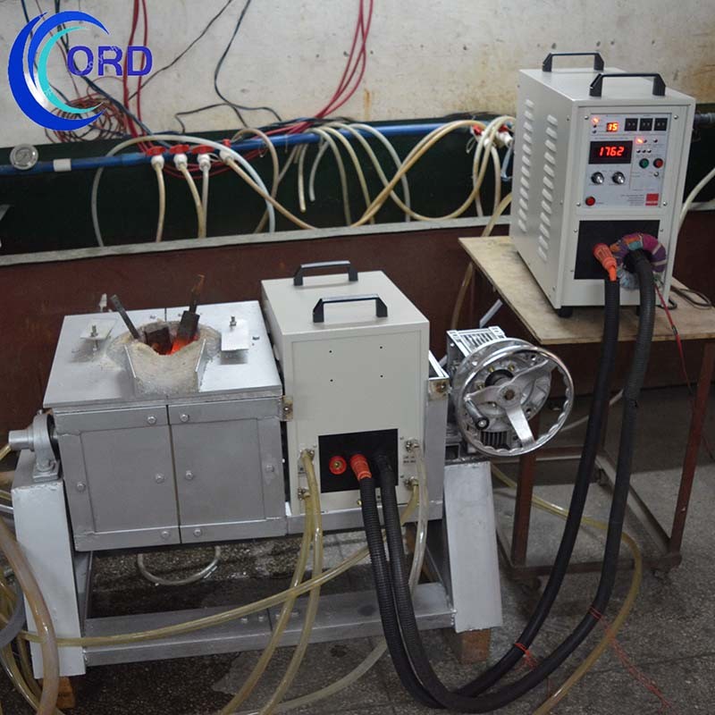 1650℃ Easy To Operate Induction Melting Furnace 1-20KHz Frequency 60KW