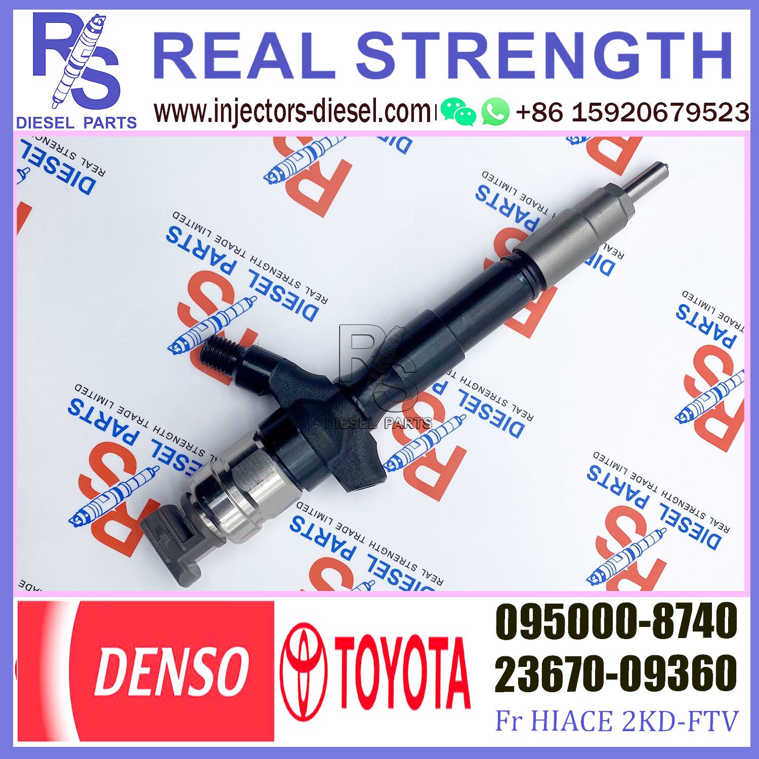Common Rail Injector 23670-09360 095000-8740 for TOYOTA engine 2KD-FTV