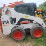 Turbocharged Used Skid Steer Loader Bobcat S160 High Speed
