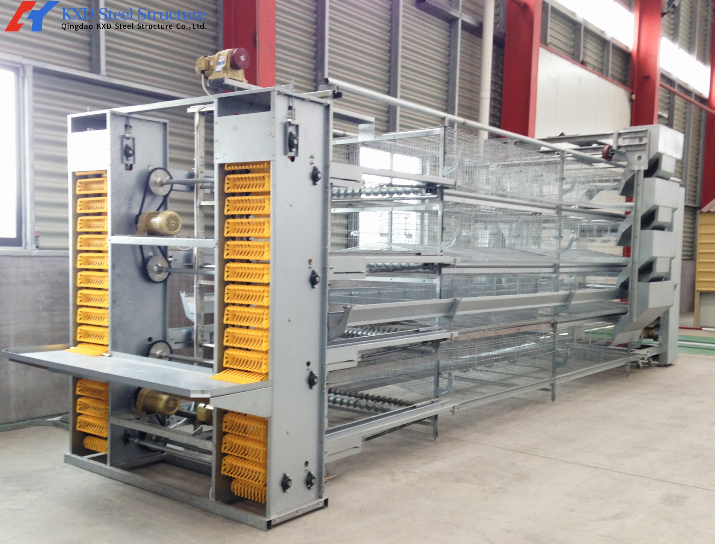 Easy Install Prefabricated Steel Frame Houses Fully Automated Chicken Farming Equipment