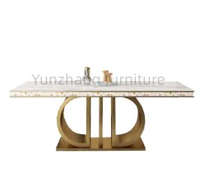 Quality Contemporary Luxury Stainless Steel Table Silver Rose Gold Color For Home Decor wholesale