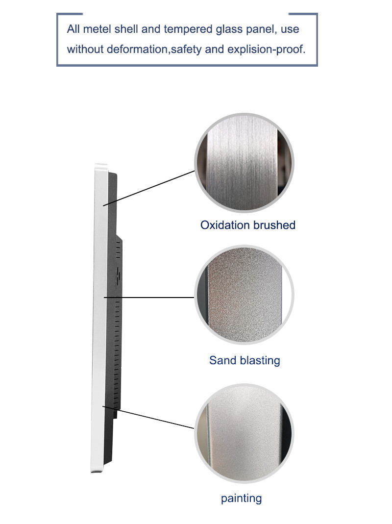 High Difinition Glass CE 86 Inch Digital Signage Case For Display