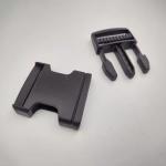 15mm To 51mm Black Backpack Plastic Buckle L Shaped