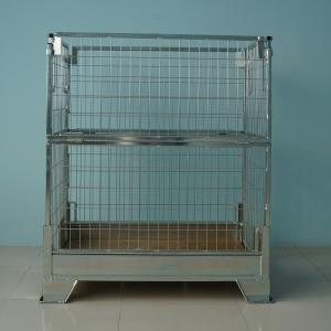 Quality Heavy Duty Wire Storage Cage To Store Or Delivery Silver White Color wholesale