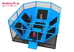 Quality Adult Toddler Indoor Trampoline With Net EN Certificate TUV / ISO / ASTM 50sqm wholesale