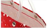 Orange Shopping Transparent PVC Handle Reusable Carrier Bags