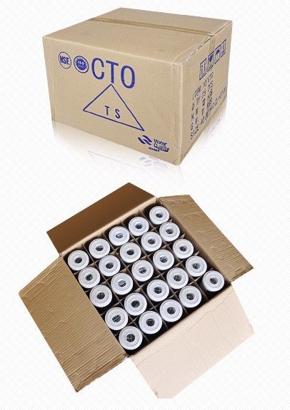 11 Inch Carbon Block Water Filter Cartridges 8cm Diameter For Water Purification