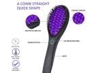 Anion Hair Straightener Brush Comb 110-240V With Rubber Handle