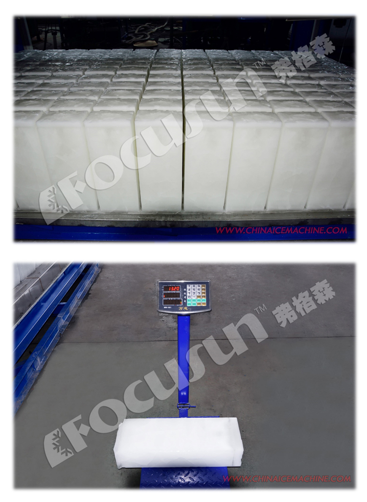 Direct Cooling Block Ice Machine and 5 Tons Containerized Cold Room Complete Solution