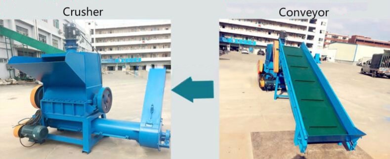 100kg/H Production Capacity PET Plastic Bottle Delabelling Crushing And Washing Line