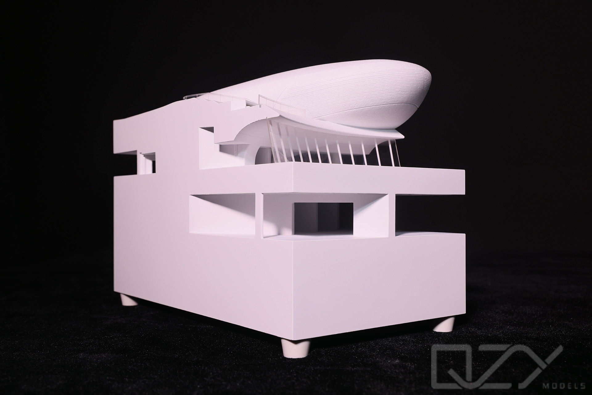 MAD 1/50 Shenzhen Bay Cultural Plaza Section Model A Symphony in White Precision