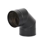 Single Wall 6 Inch Black Stove Pipe Stainless Steel Chimney Flue Kits