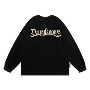 Quality Custom Printing T Shirt Casual Men T-Shirts Fitness Long-Sleeved T Shirt 100% Cotton wholesale
