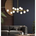 Modern Metal LED Chandelier Lighting Lustre Living Room Villa Interior Decor