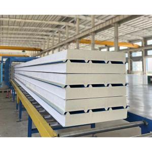 Quality Insulated Polyurethane Metal Sandwich Panels For Roofing Steel Thickness 0.4 - 0.8mm wholesale