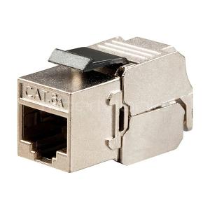 Quality CAT.6A FTP Zinc Die-casting Toolless Keystone Jack Module 180 Degree Slim Type wholesale