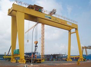 Quality 42M Span Trussed Type Gantry Crane 75ton Capacity In Shipyard wholesale