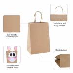 Custom Logo Khaki Kraft Wedding Gift Bag 8lb Load