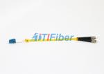 Yellow Lc Fc Patch Cord Simplex Fiber Optic Cable Single Mode For CATV networks