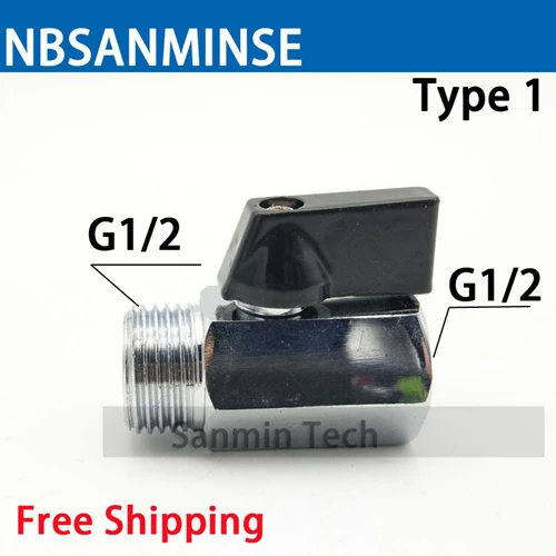 Ball Valve Air Compressor Parts G 1/2 G 1/8 1PC High Quality NBSANMINSE