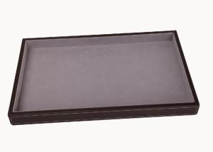 Quality Wooden / Leather Frame Merchandising Display Boxes For Punch , Purse , Wallet wholesale