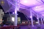 Outsize Tensile Membrane Canopy Customized Size Awning On Shopping Mall