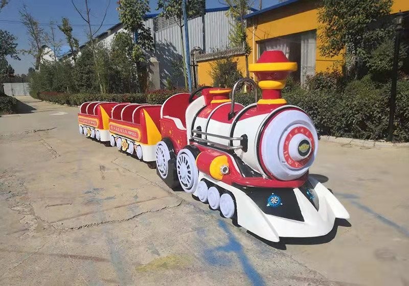 Handsome toot electric trackless train FRP Power 1.2KW 13 SEATS