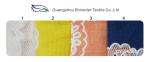 Elegant Cotton Polyester Lace Fabric Burnout Lace Orange for Lady Dress /