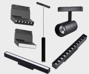 China New Trend Magnetic Track Light 48V LED Track Lighting System 6W 12W 18W Rail COB Spotlight Dimmable Linear Track Light on sale