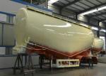 Tri Axle Tank Semi Trailer For Cement Bulk Powder Carry High Loading Capacity