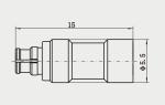 SMP Male to SMP Female Coax Connector Adapter 50Ohm Impedance Straight