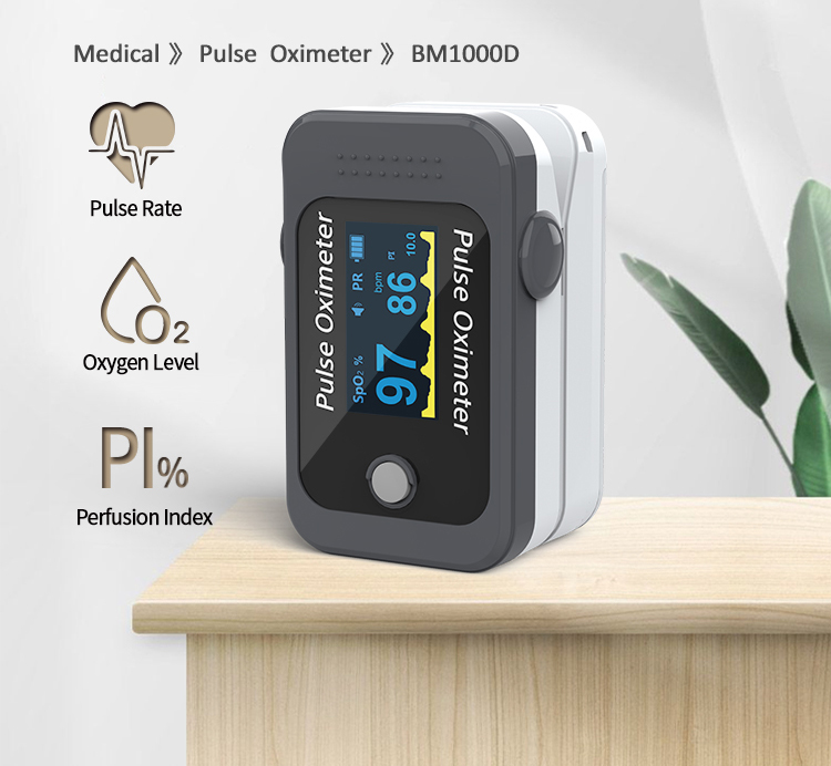 BM1000D Finger Blood Oxygen Meter Spo2 Fingertip Pulse Digital Oximeter