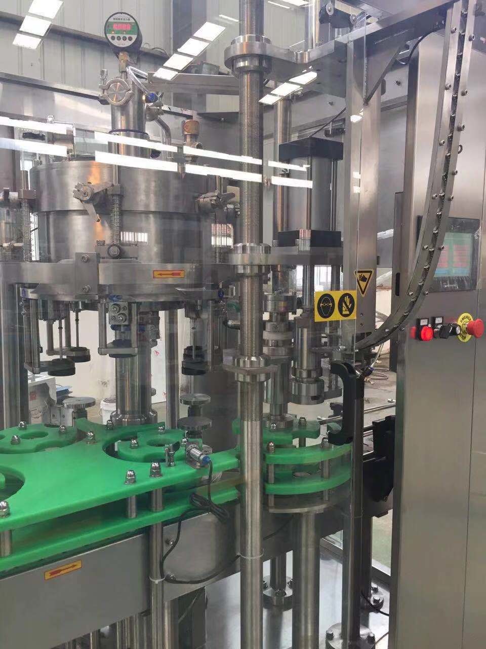 3000Bph Beer Carbonated Drink Glass Bottle Washing Filling Capping Machine