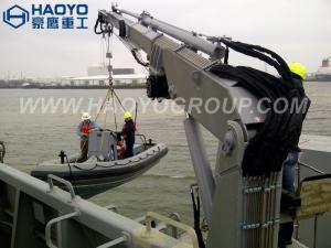 Quality Telescopic Boom Marine Deck Crane Chinese Factory For Sale Marine Ship Deck Crane wholesale