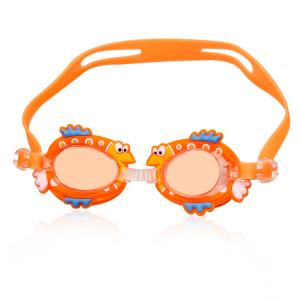 Quality Cartoon Wide View Cute Animal Anti Fog Swimming Goggles UV400 For Kids wholesale