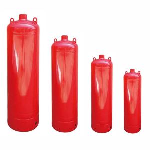 Quality Easy Installation Red Gaseous Fire Cylinder New 40-180L Capacity 280-400mm Diameter wholesale