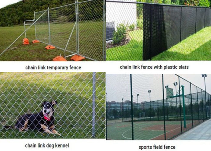 8FT X 50FT Chain Link Fabric Fence With Razor Barbed Wire For High Level Security