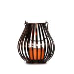 Bronze Painted 260mm Hurricane Lights Candle Holders / Metal Candle Holder