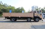 Used Chinese Cargo Trucks Foton Lorry Truck Gold Color 6*2 Flat Box Loading 18