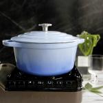 Size 21/24/26/28.5cm Enamel Cast Iron Casserole For Catering