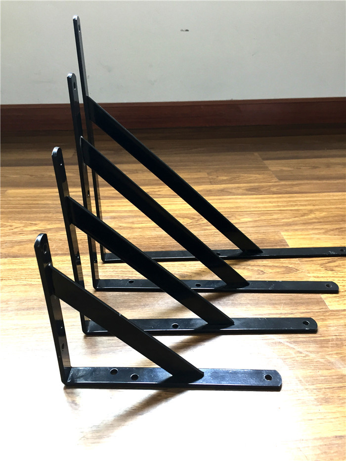 Grey Color Corner Shelf Bracket , Metal Angle Brackets OEM Available
