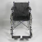 Custom Color Folding Steel Wheelchair Flip Back PU Seat And Armrest
