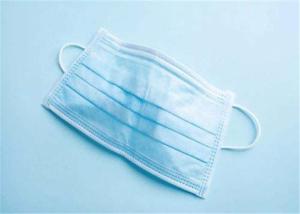 Quality 3 ply Nonwoven Blue white Medical Surgical Face Mask For Bacteria prevention wholesale