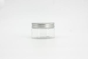 Quality Aluminum Lid 100ml Clear Cosmetic Jars For Hair Spray wholesale