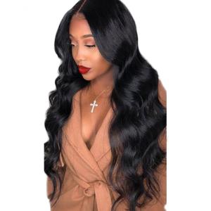 Quality Swiss Lace 1b 490gram Peruvian Human Hair Lace Front Wigs wholesale