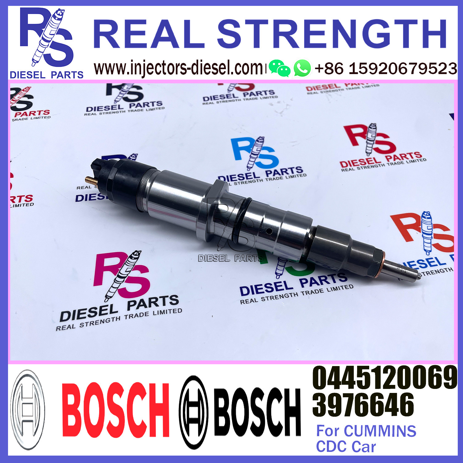 Diesel Engine Parts 0445120069 0445120070 3976646 0445120071 Fuel Injector 0 445 120 069 For CUMMINS Diesel Engine
