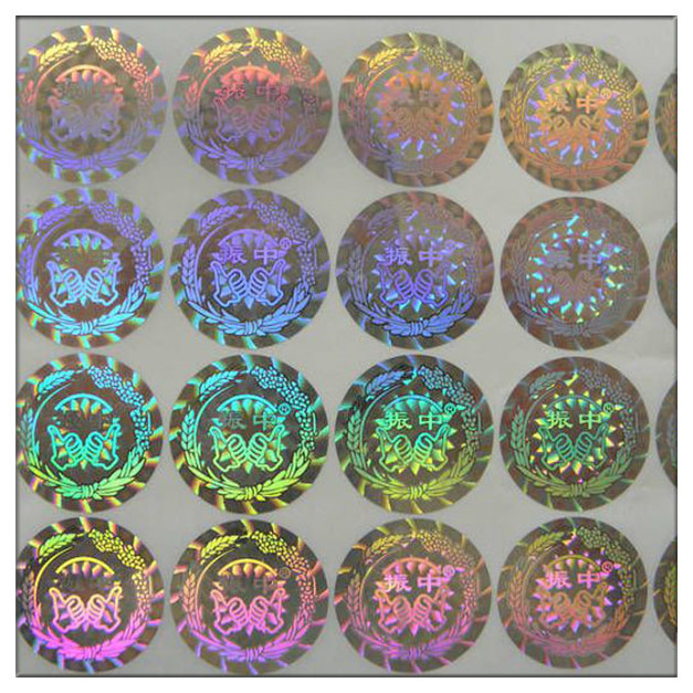 Custom print Anti-fake authentic adhesive secure genuine hologram sticker label,Printed Silver Hologram Security label