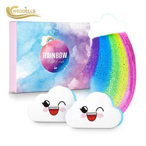 Quality 4.65 OZ Rainbow Cloud Bath Bomb With Natural Ingredients wholesale
